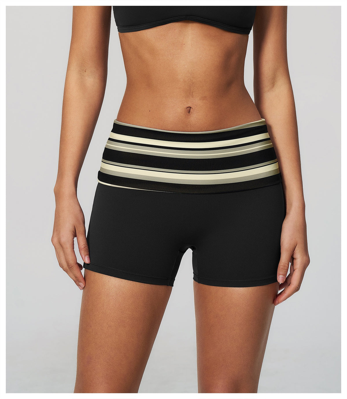 STRIPE LAYERED SHORTS