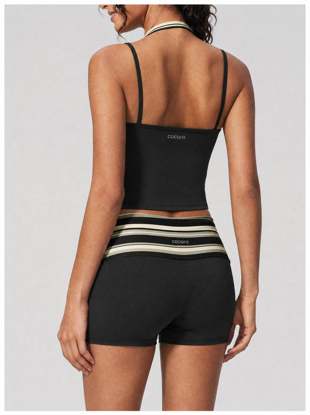 STRIPE LAYERED SHORTS