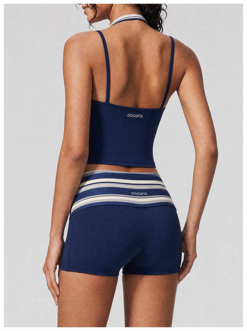 STRIPE LAYERED SHORTS